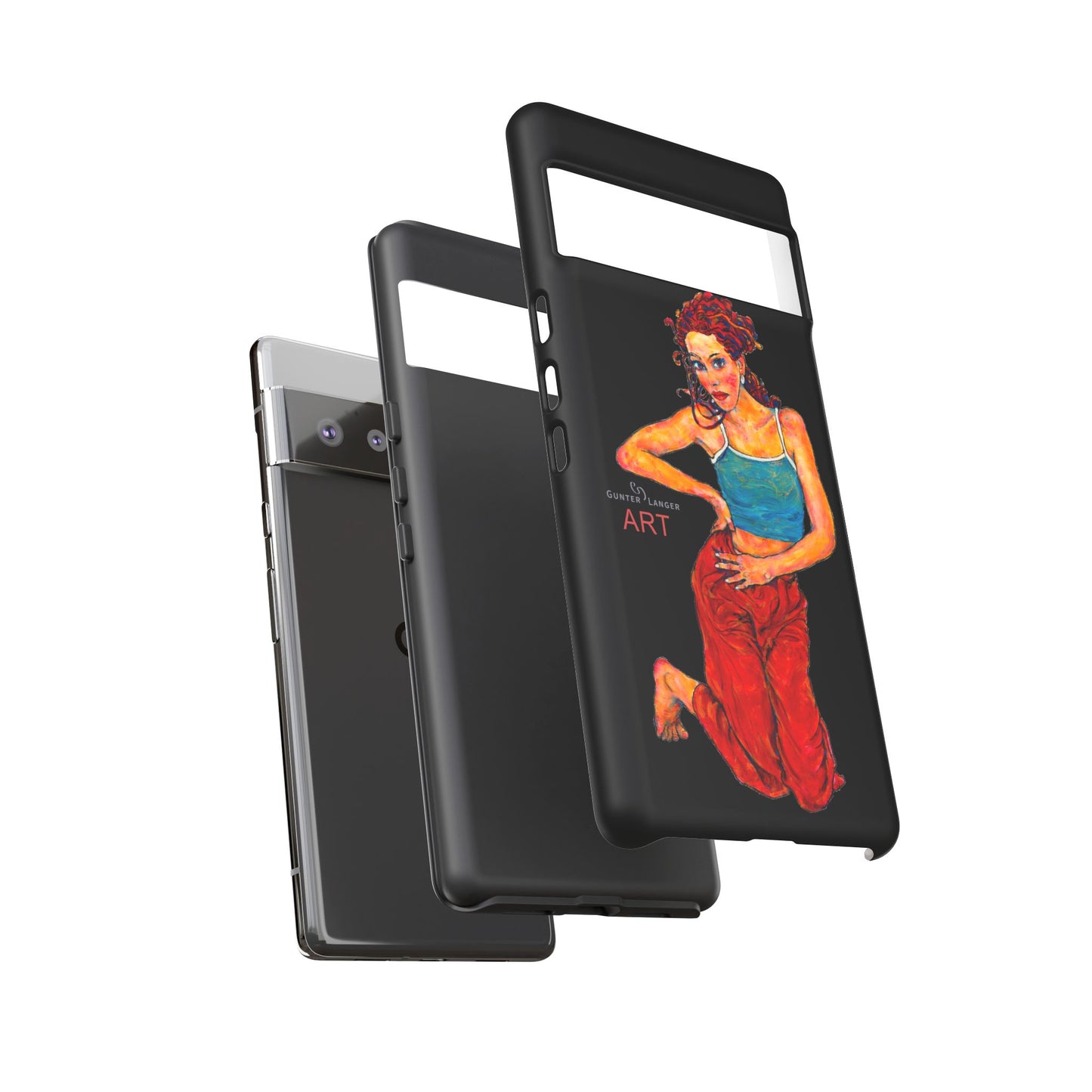 Tough Cases - Google Pixel - Samsung Galaxy - Motiv: Lea, Schwarz