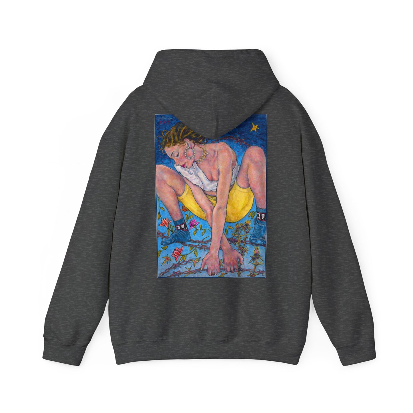 Unisex Heavy Blend™ Hooded Sweatshirt - Motiv: Rückseite "Alva", H43 cm