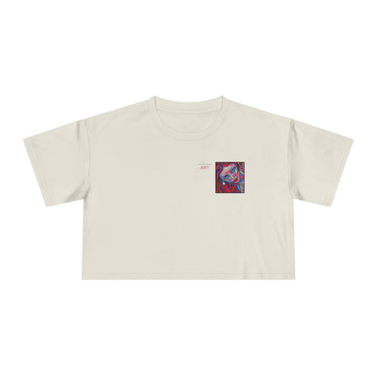 Women's Crop Tee  - Motiv: Valea, H 8 cm