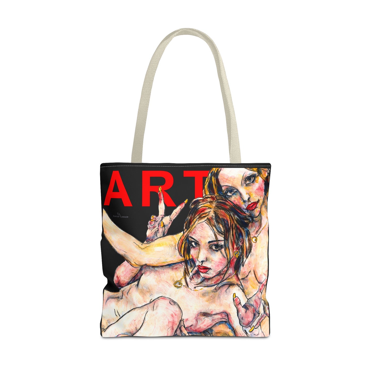 Tote Bag (AOP) - Motiv: Camilla - Leni, Schwarz