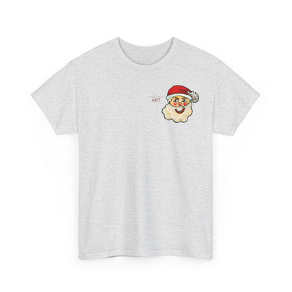 Unisex Heavy Cotton Tee - Motiv: Weihnachtsmann, H 13 cm