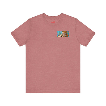 Unisex Jersey Short Sleeve Tee - Motiv: Ida (Ausschnitt H 5,8 cm) & Rückseite Ida, H 26 cm