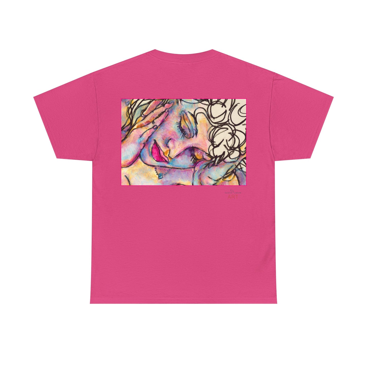 Unisex Heavy Cotton Tee - Motiv:  Motiv: Front Mara, H 9 cm & Rückseite Mara, H 27 cm