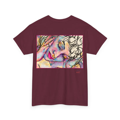 Unisex Heavy Cotton Tee - Motiv:  Motiv: Front Mara, H 9 cm & Rückseite Mara, H 27 cm