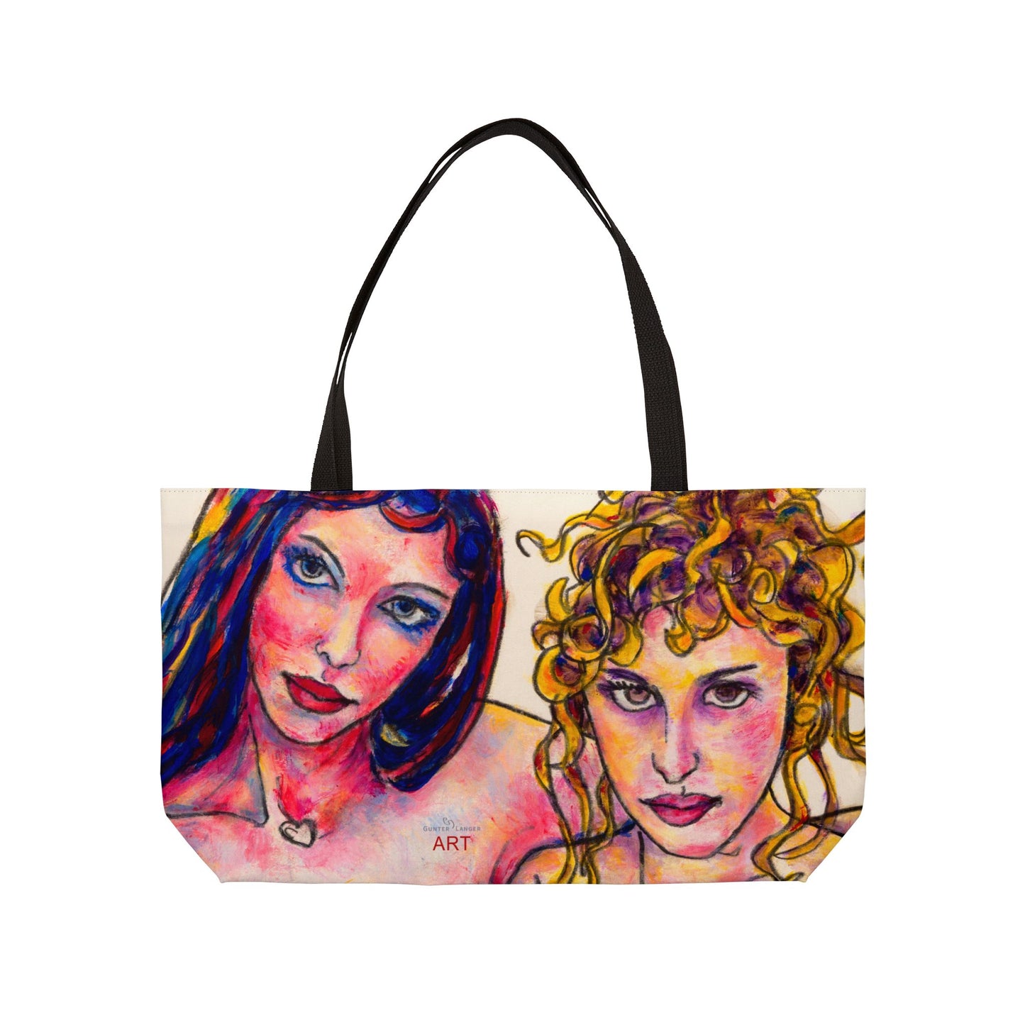 Weekender Tote Bag - Motiv Front Aaren u. Batia & Rückseite Adriana