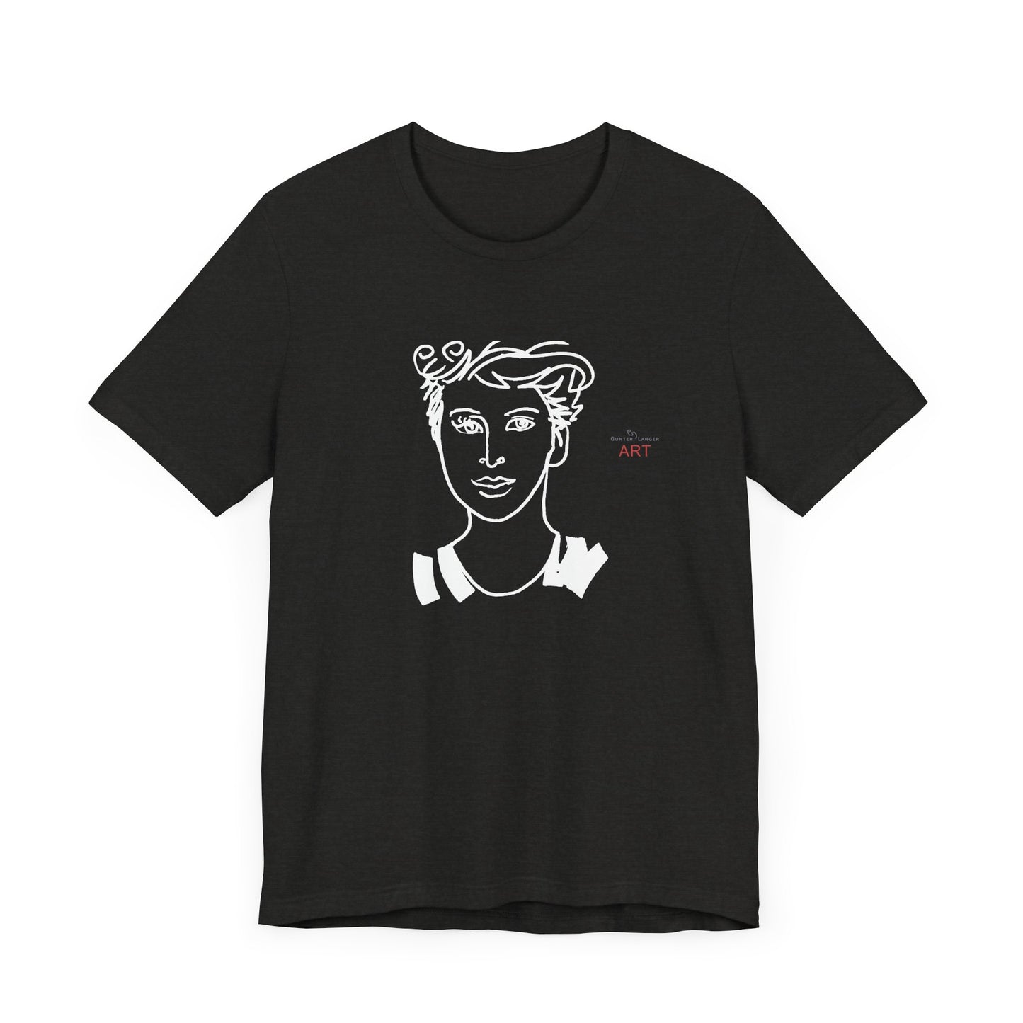 Unisex Jersey Short Sleeve Tee Shirt - Motiv: Front Lars,  H 24,5 cm