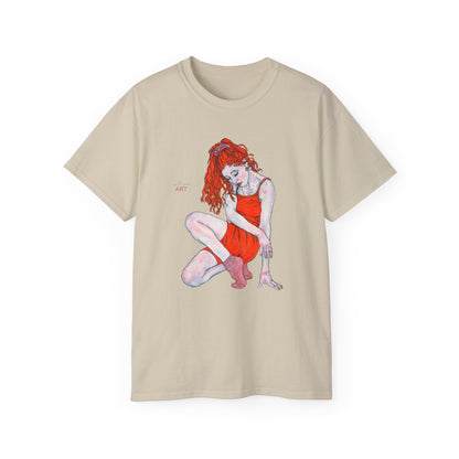 Unisex Ultra Cotton Tee - Motiv: Front Julia,  H 33,5 cm