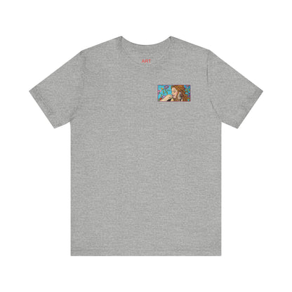 Unisex Jersey Short Sleeve Tee - Motiv: Ida (Ausschnitt H 5,8 cm) & Rückseite Ida, H 26 cm