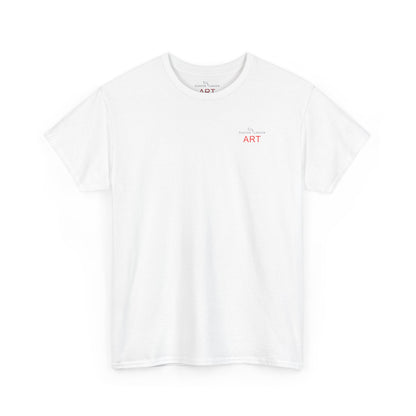 Unisex Heavy Cotton Tee - Motiv: Front Logo & Rückseite Lina, Neck Label