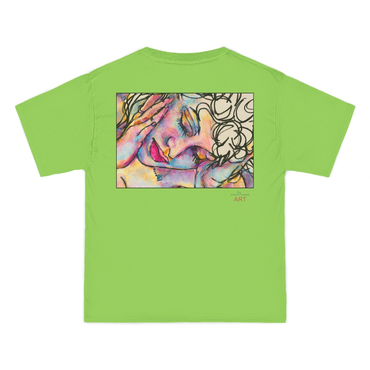 Beefy-T®  Short-Sleeve T-Shirt - Motiv: Front Mara, H 20 cm & Rückseite Mara, H 26 cm