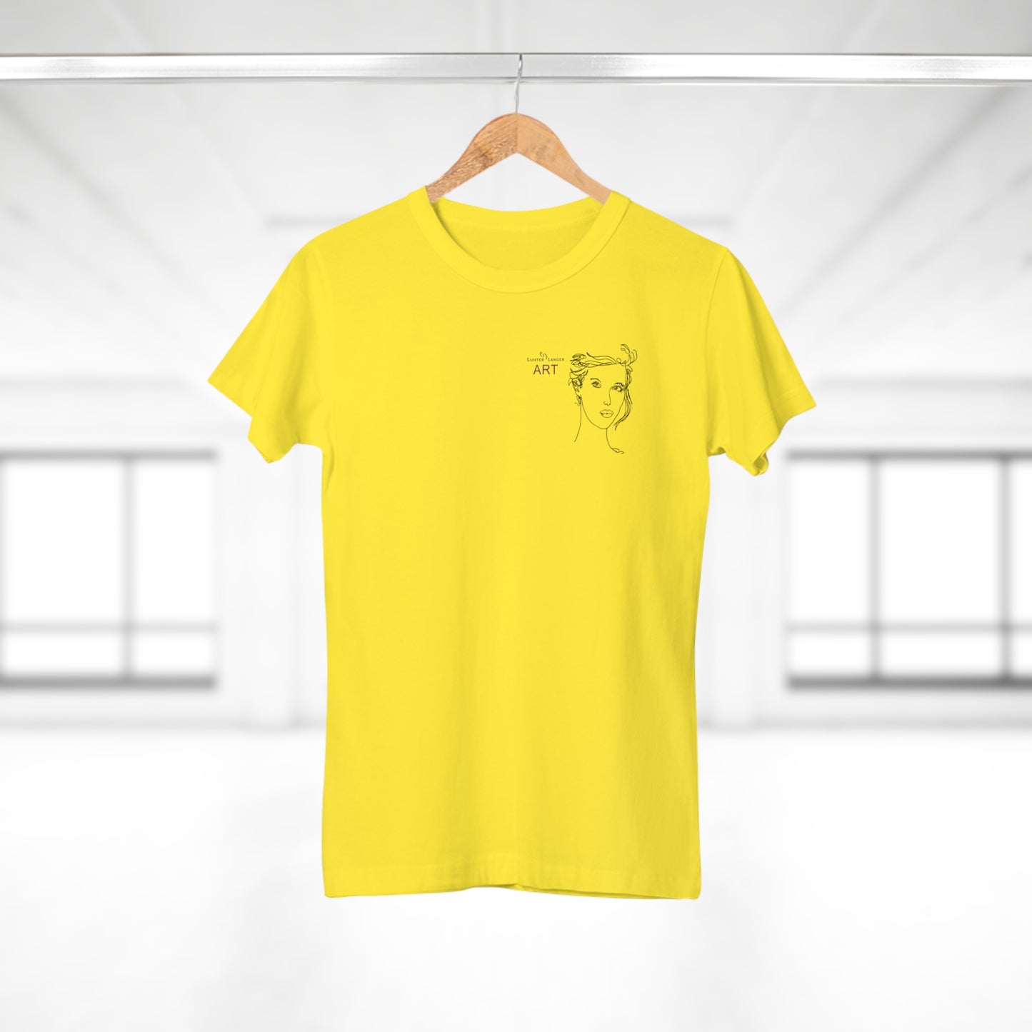 Single Jersey Women's T-shirt - hell - Motiv: Helena, H 11,5 cm