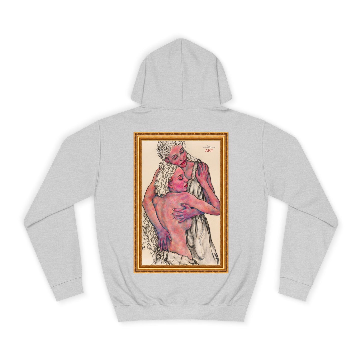 Unisex College Hoodie -  Motiv: Rückseite Zuflucht gerahmt