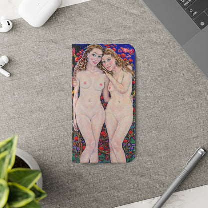 Flip Cases - Motiv: Waldnymphen, Schwarz, Seifenblasen