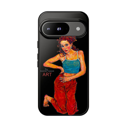 Tough Cases - Google Pixel - Samsung Galaxy - Motiv: Lea, Schwarz