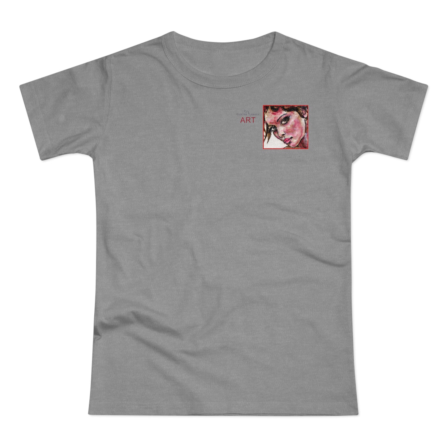 Single Jersey Women's T-shirt - Motiv: Annette, H 7,7 cm