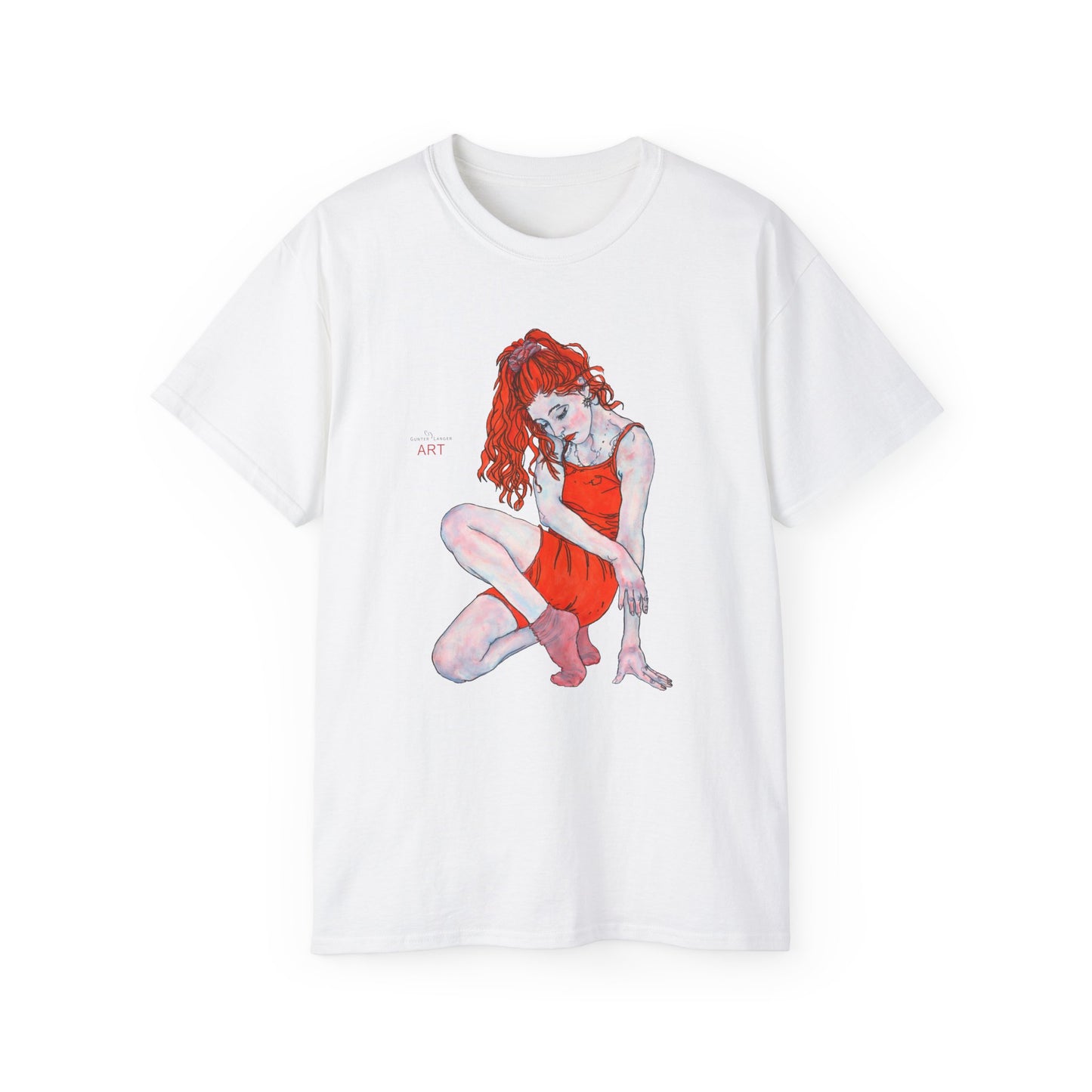 Unisex Ultra Cotton Tee - Motiv: Front Julia,  H 33,5 cm