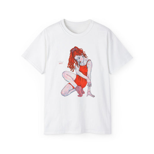 Unisex Ultra Cotton Tee - Motiv: Front Julia,  H 33,5 cm