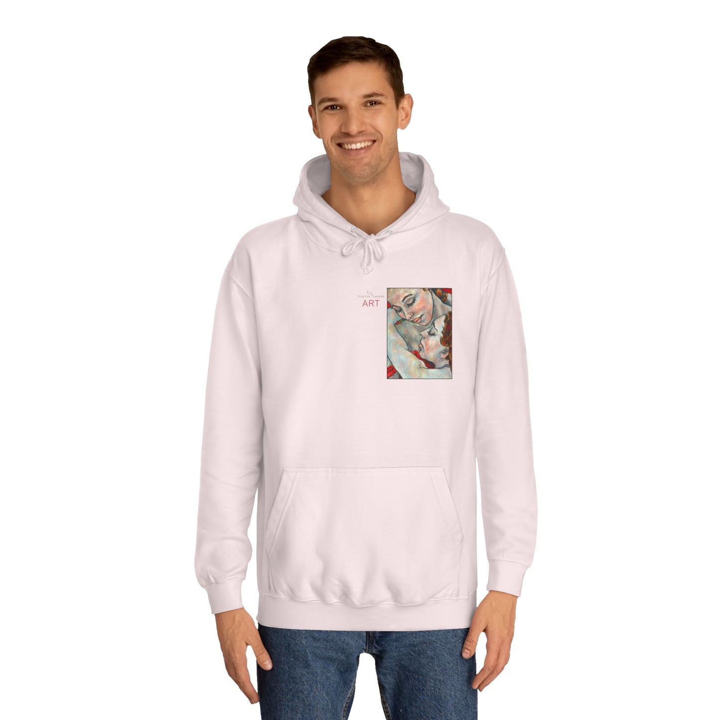 Unisex College Hoodie - Motiv: Front Nähe & Rückseite Nähe (gerahmt)