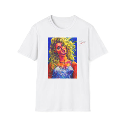 Unisex Softstyle T-Shirt - Motiv: Front Mascha,  H 33cm Korr2 sw