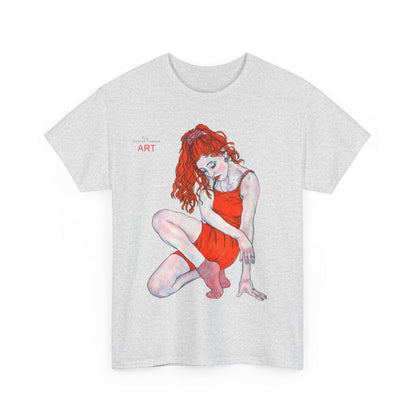 Unisex Heavy Cotton Tee - Motiv: Front Julia, H 41 cm