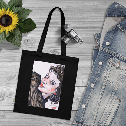 Organic Cotton Tote Bag - Motiv: Annette, einseitig bedruckt, H30 cm