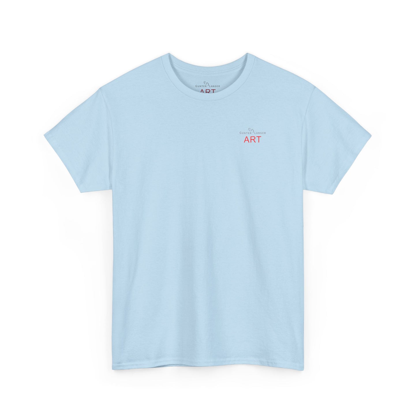 Unisex Heavy Cotton Tee - Motiv: Front Logo & Rückseite Lina, Neck Label