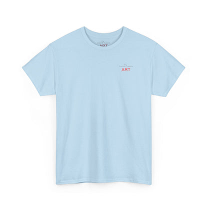Unisex Heavy Cotton Tee - Motiv: Front Logo & Rückseite Lina, Neck Label