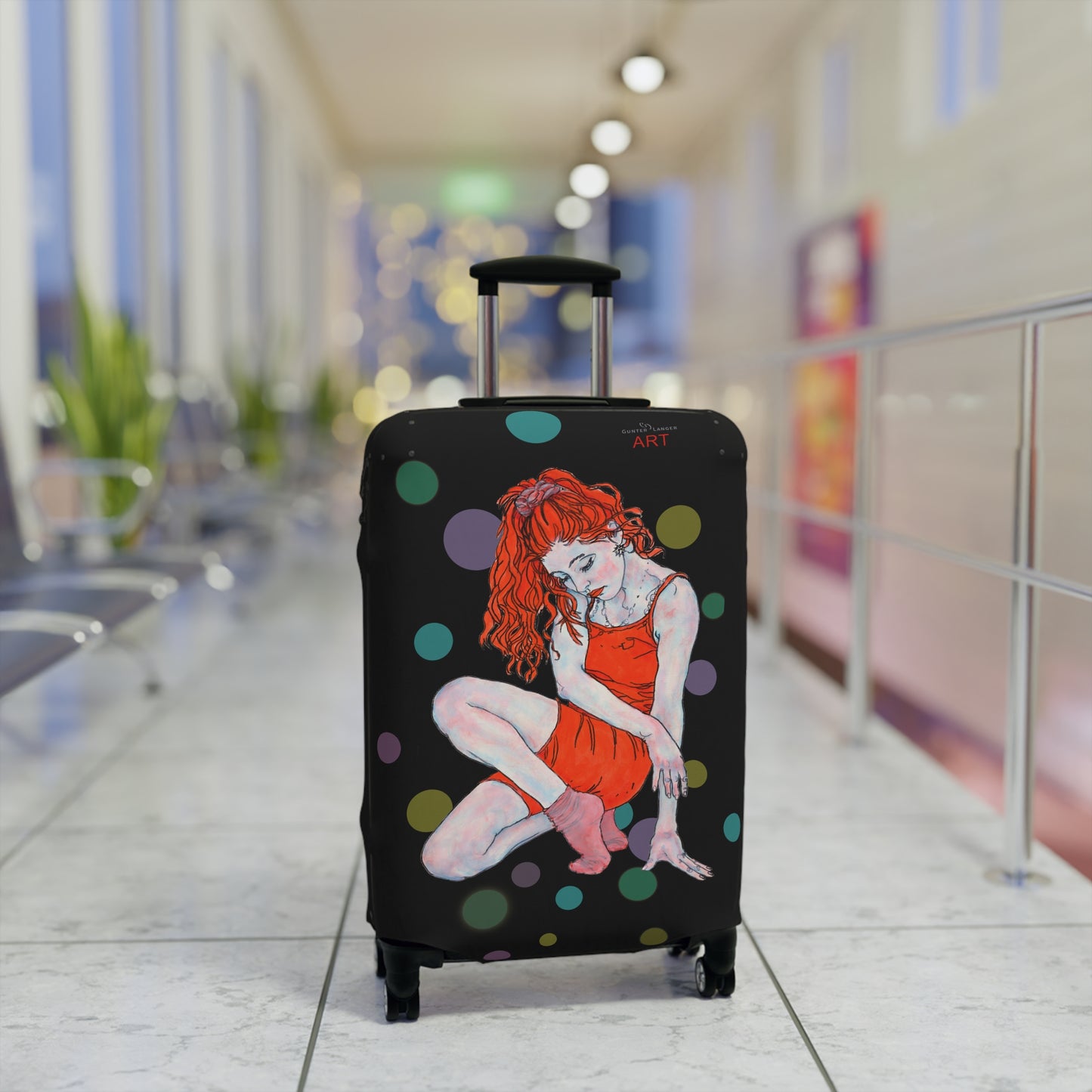 Luggage Cover - Motiv: Julia, Farbkreise