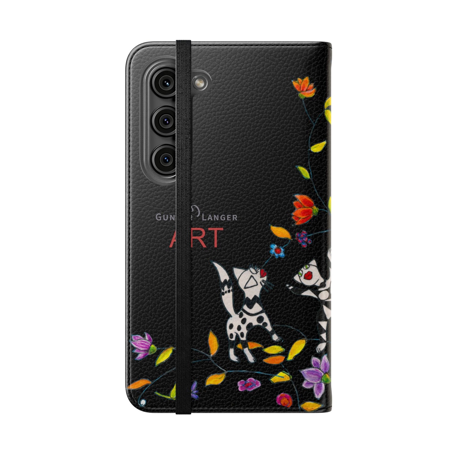 Flip Cases - Motiv: Waldnymphen, Schwarz, Seifenblasen