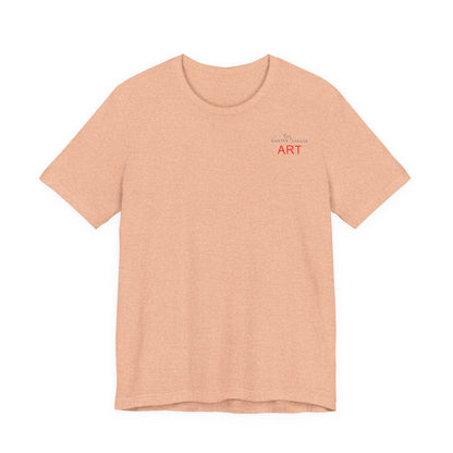 Unisex Jersey Short Sleeve Tee - Motiv: Front Logo & Rückseite Julia, H 49 cm