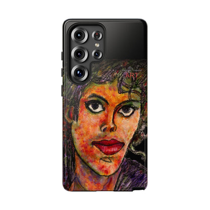 Tough Cases - Google Pixel - Samsung Galaxy - Motiv: MJ, Schwarz