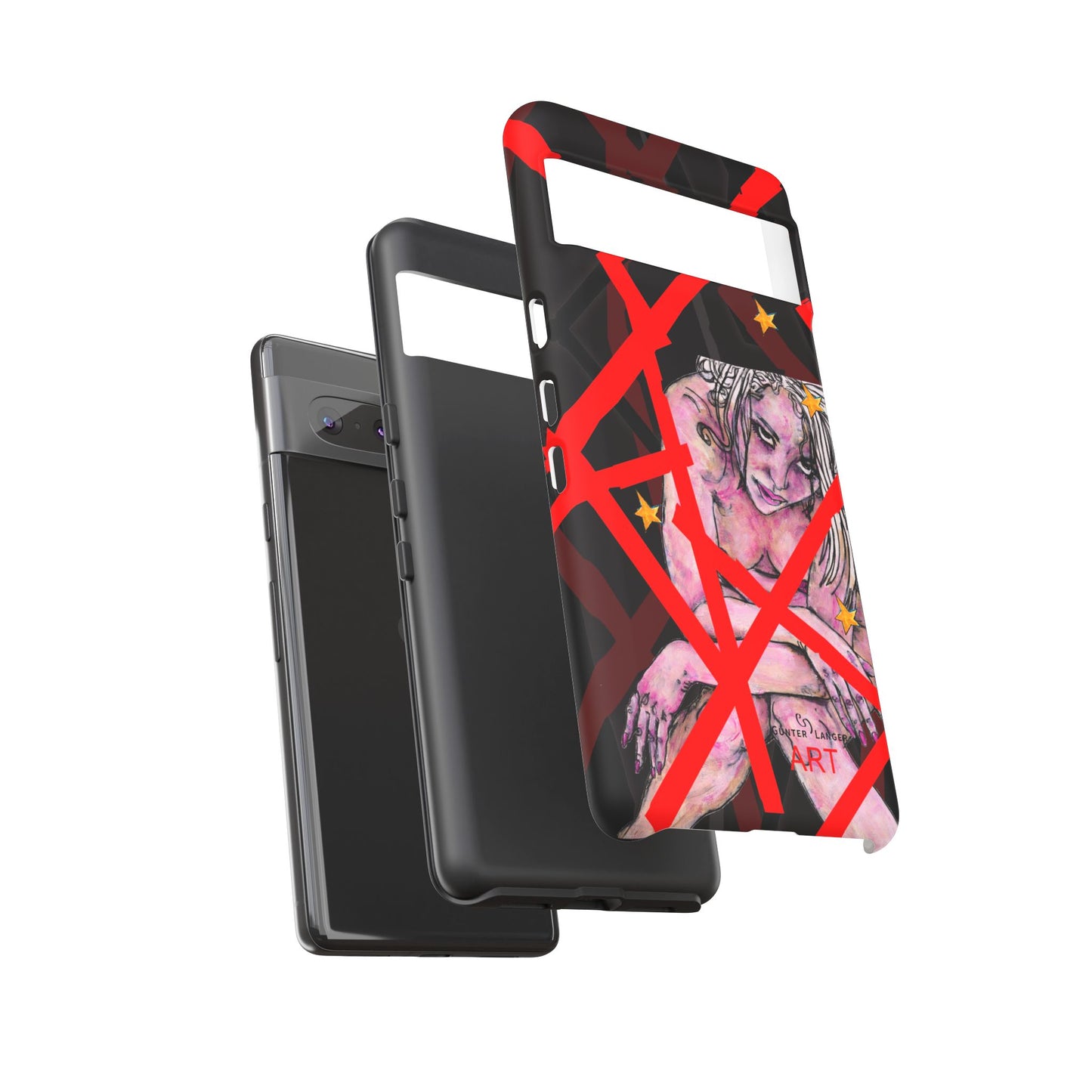 Tough Cases - Google Pixel - Samsung Galaxy - Motiv: Stella, Mikado