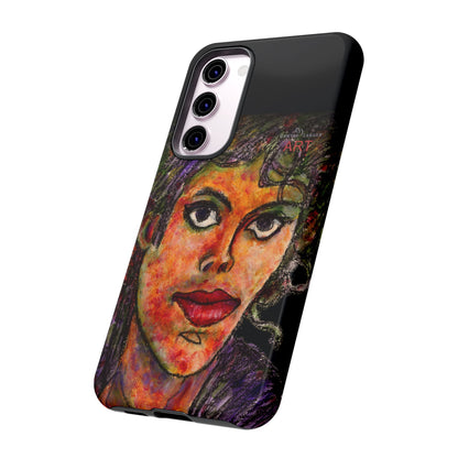 Tough Cases - Google Pixel - Samsung Galaxy - Motiv: MJ, Schwarz