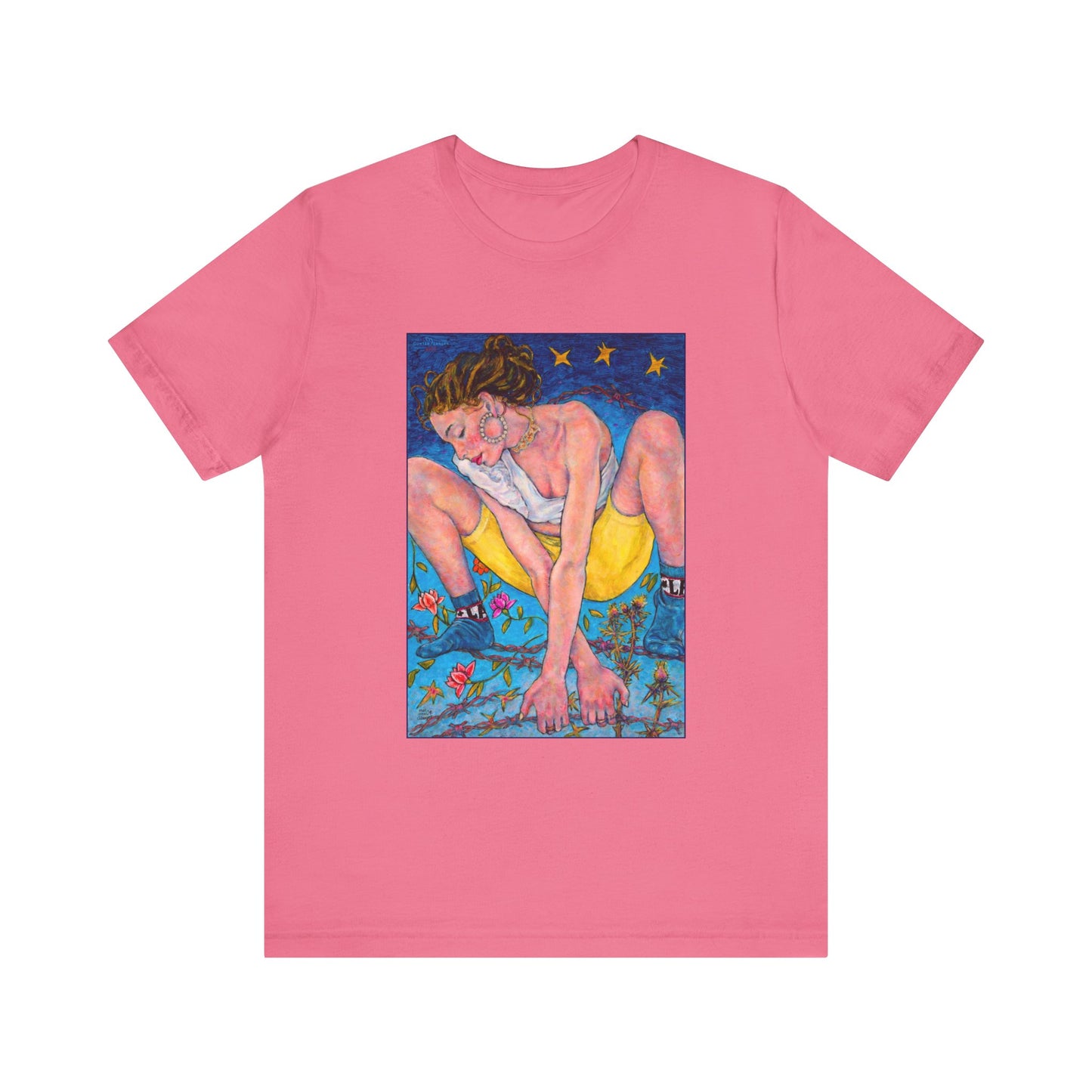 Unisex Jersey Short Sleeve Tee -  Motiv: Front  Alva, H 37,5 cm