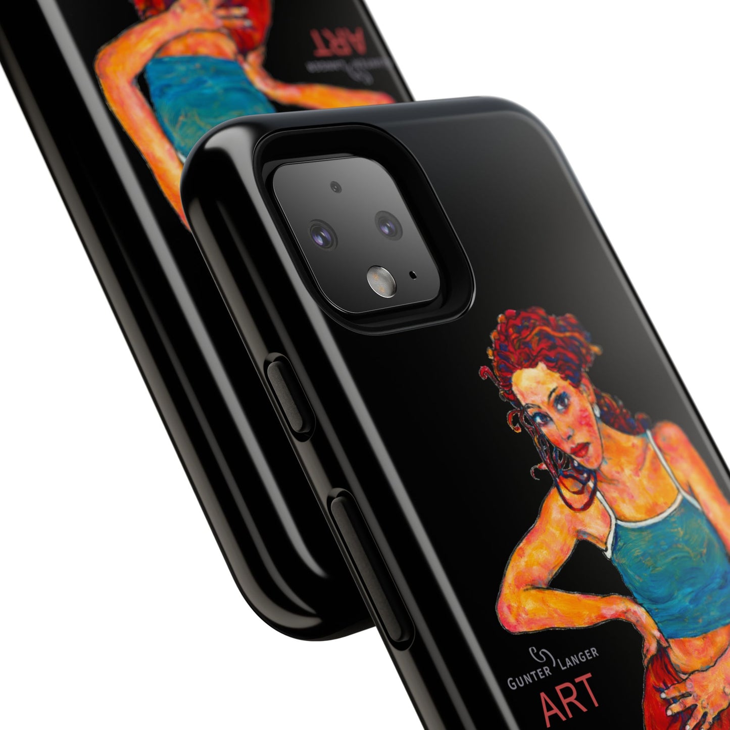 Tough Cases - Google Pixel - Samsung Galaxy - Motiv: Lea, Schwarz