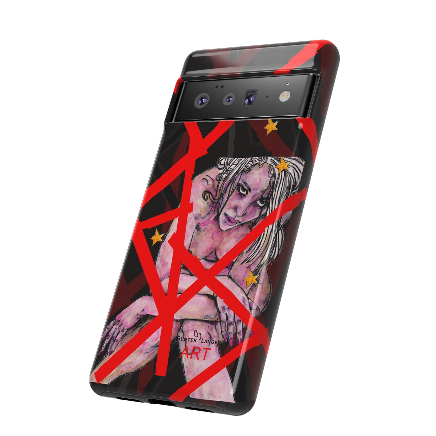 Tough Cases - Google Pixel - Samsung Galaxy - Motiv: Stella, Mikado