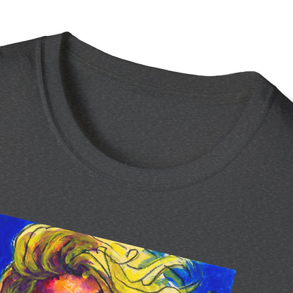 Unisex Softstyle T-Shirt - Motiv: Front Mascha,  H 33cm Korr2 sw