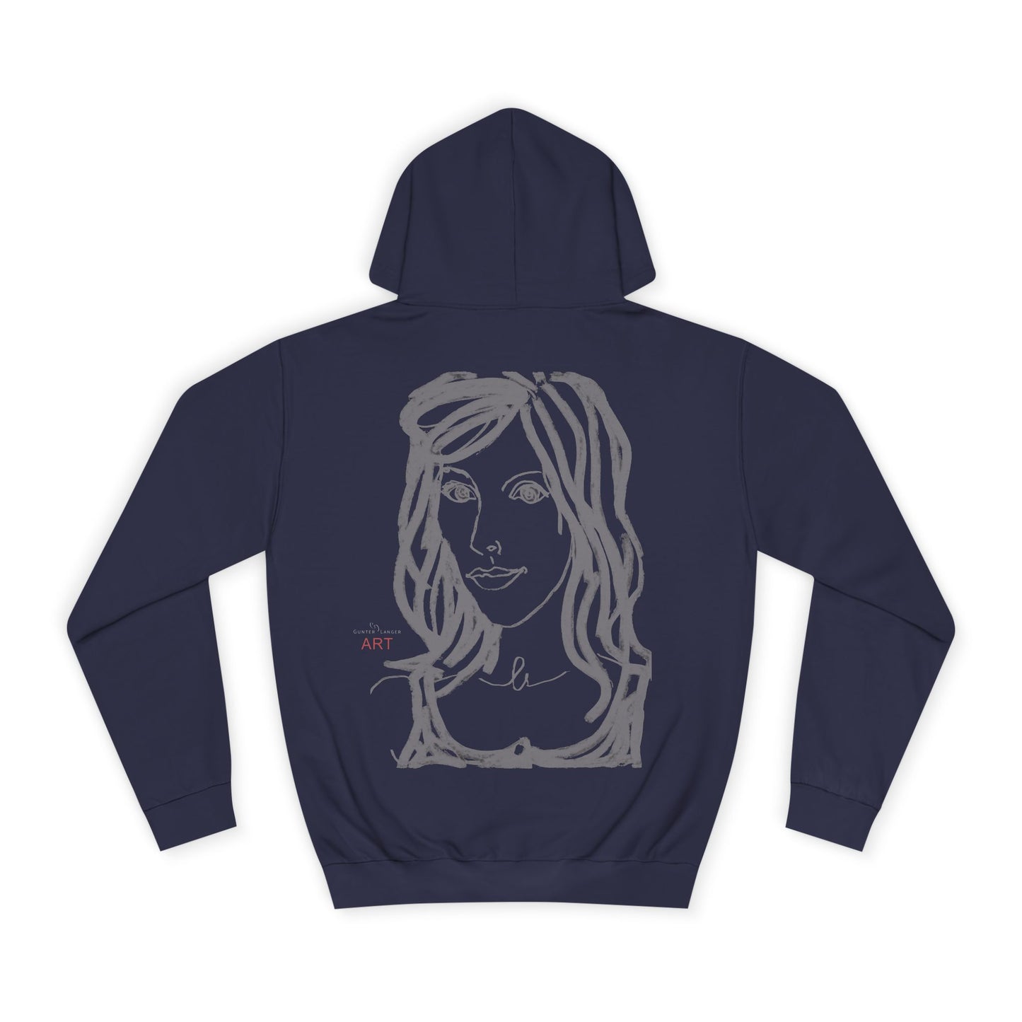 Unisex College Hoodie - Motiv: Esther grau klein & Esthe grau 2.2