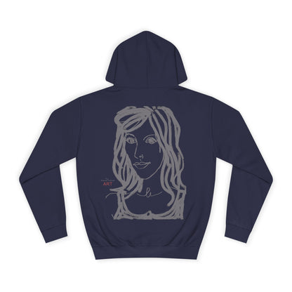 Unisex College Hoodie - Motiv: Esther grau klein & Esthe grau 2.2