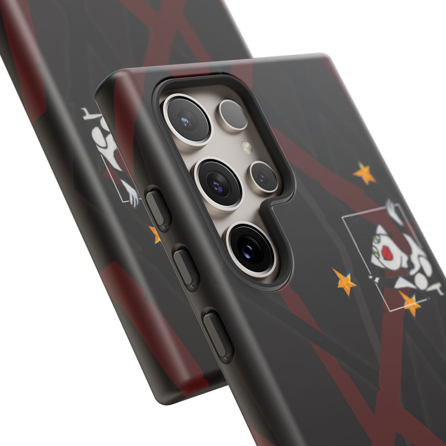 Tough Cases - Google Pixel - Samsung Galaxy - Motiv:  "Miau" klein H 8 cm, Sternenhimmel, Mikado3