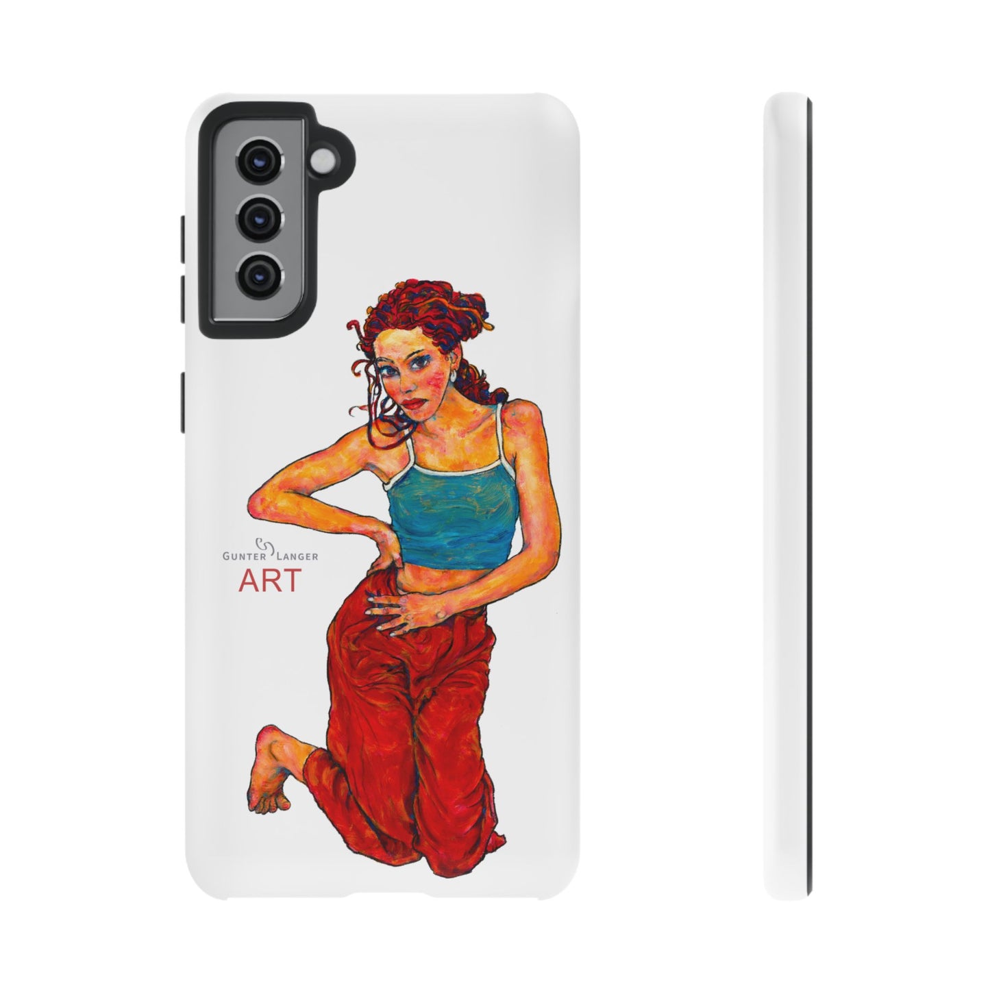 Tough Cases - Google Pixel - Samsung Galaxy - Motiv: Lea, Weiß