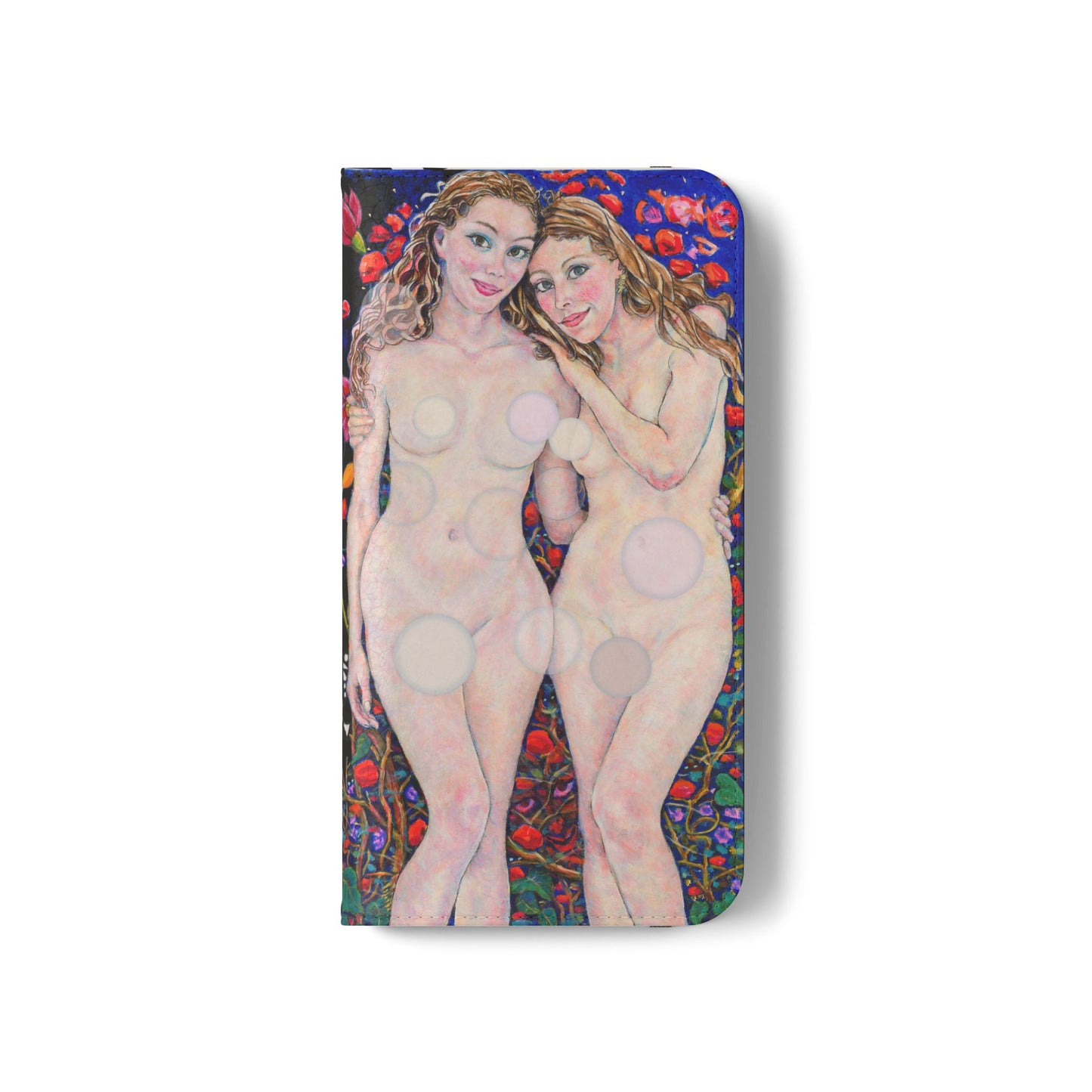 Flip Cases - Motiv: Waldnymphen, Schwarz, Seifenblasen