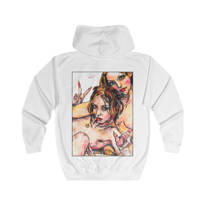 Unisex Full Zip Hoodie - Motiv: Front Camillal (klein) & Rückseite Camilla / Leni