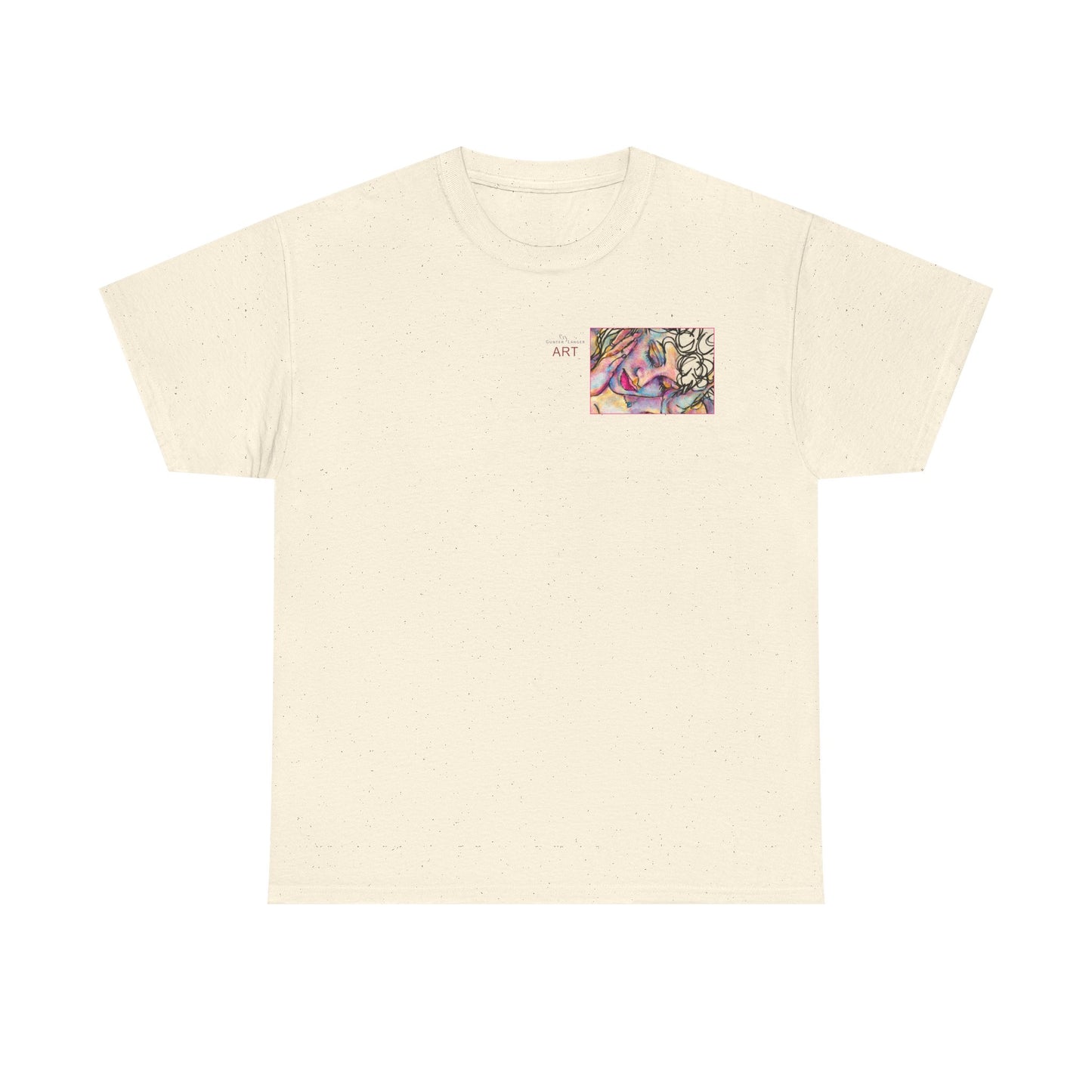 Unisex Heavy Cotton Tee - Motiv:  Motiv: Front Mara, H 9 cm & Rückseite Mara, H 27 cm