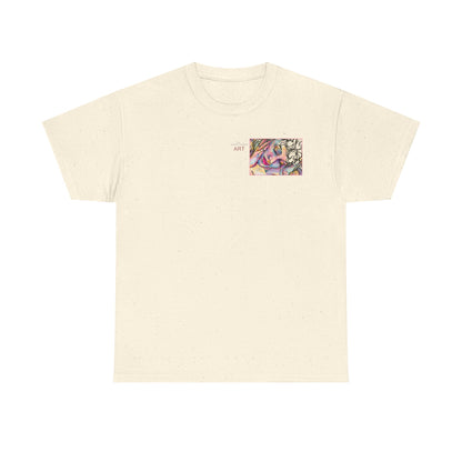 Unisex Heavy Cotton Tee - Motiv:  Motiv: Front Mara, H 9 cm & Rückseite Mara, H 27 cm