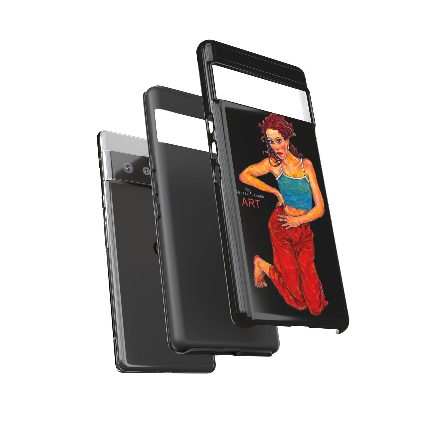 Tough Cases - Google Pixel - Samsung Galaxy - Motiv: Lea, Schwarz