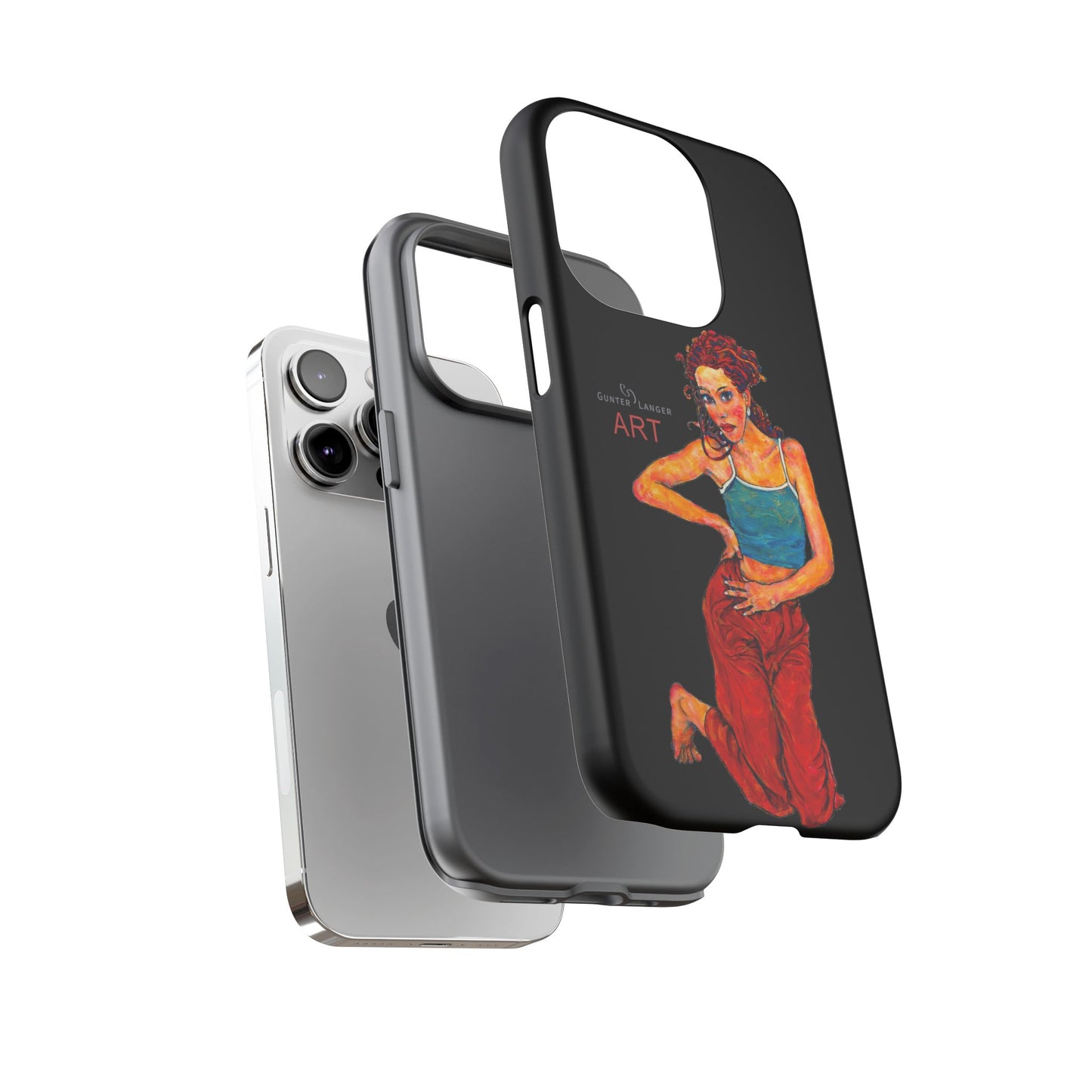Tough Cases - iPhone - Motiv: Lea, Schwarz