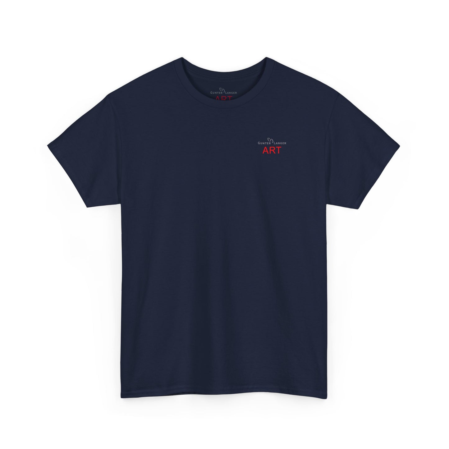 Unisex Heavy Cotton Tee - Motiv: Front Logo & Rückseite Lina, Neck Label