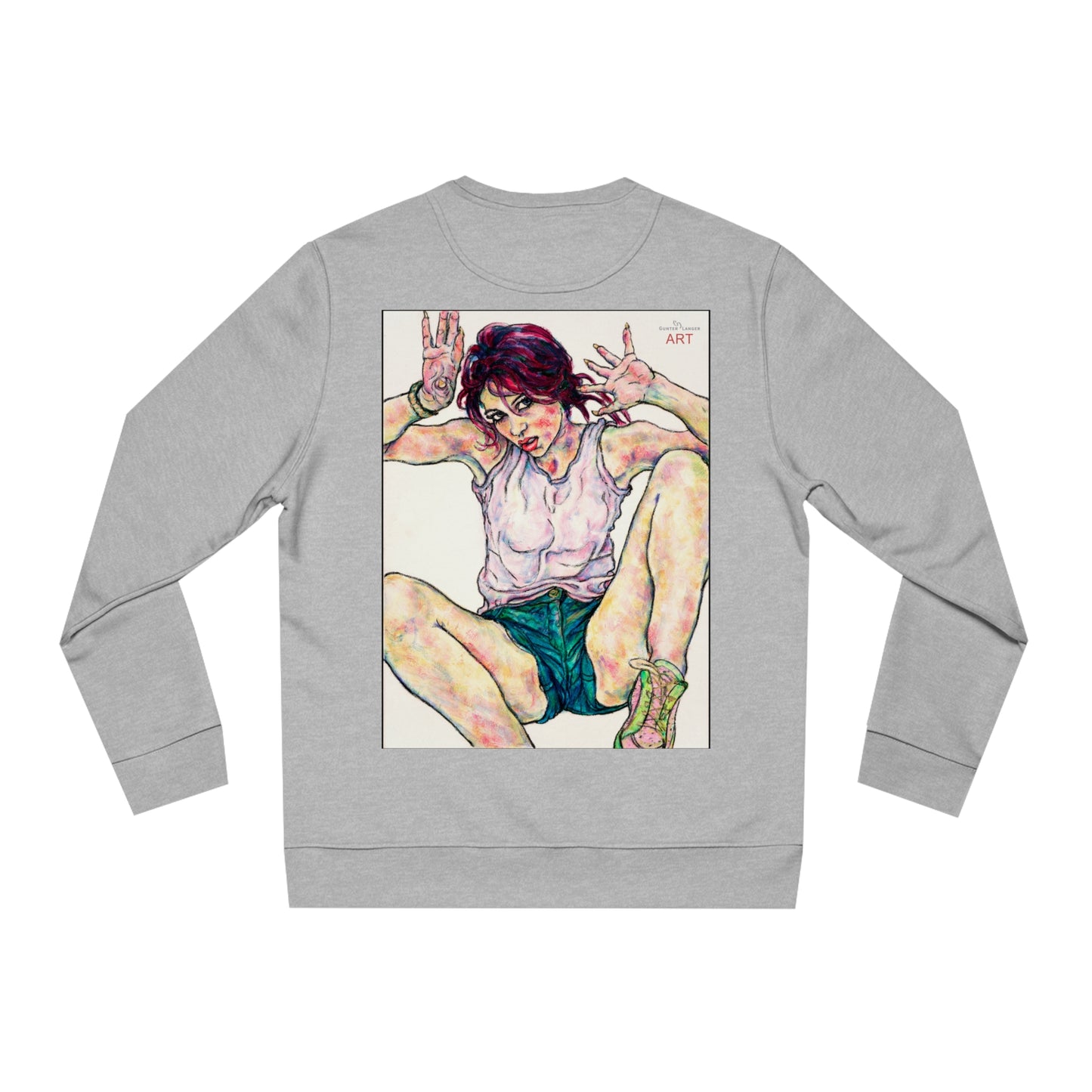 Unisex Changer Sweatshirt - Motiv: Front Nike, H12 cm (klein) & Rückseite Nike, H 43 cm