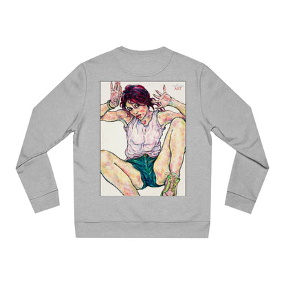 Unisex Changer Sweatshirt - Motiv: Front Nike, H12 cm (klein) & Rückseite Nike, H 43 cm